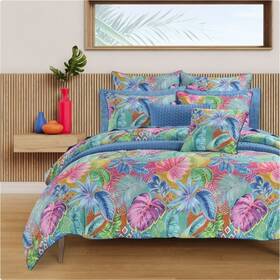 J Queen New York 193842139233 By J. Hanalei Fun Tropical 3 Piece Comforter Set Full/queen Nwt
