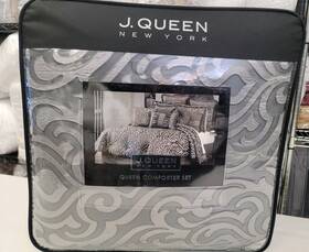 J Queen New York 193842150580 Bolero 4-pc. Comforter Set - Silver Msrp 700