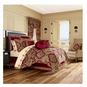 2368023kcs J Queen New York Maribella Crimson Comforter Set King T4104256
