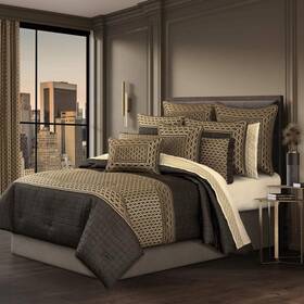 3037063kcs J Queen New York Metropolitan 4-pc. Comforter Set King Bronze