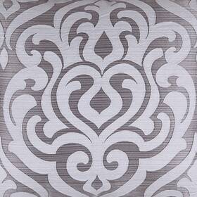 J. Queen New York 846339039690 Luxembourg 4-piece Silver Damask Comforter Full