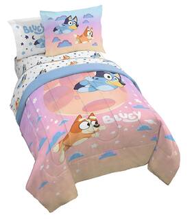 Jay Franco 032281426880 Bluey And Bingo Full Comforter Set - 7 Piece Bed Includes Sheet Pillo