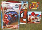 Jay Franco Amazing Spiderman 6 Pc Twin Comforter Sheets Wall Decal Night Light New 032281233754