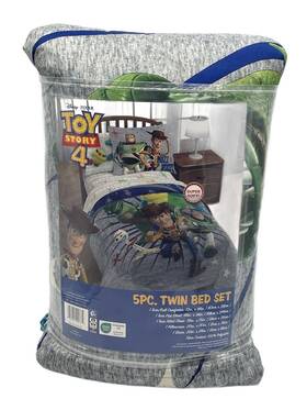 Jf40077epcd Jay Franco And Sons Toy Story 4 Twin Bedding Set - Blue