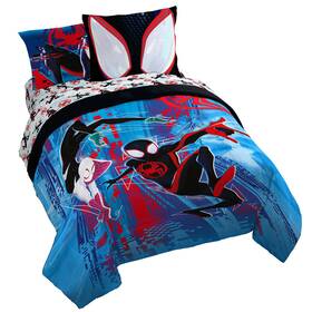 B0blcxyzjt Jay Franco Marvel Spiderman Across The Spider-verse Glitch 7 Piece Queen Size