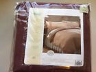Jbff07043 King Comforter Set Piece Burgundy Microsuede Bed Duvet 041808425275