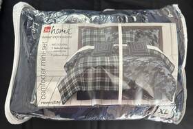 72877830133 Jcp Home Expressions Reversible Comforter Mini Set Twin Xl Navy Camo/plaid