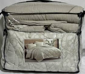 1804860 Jennifer Adams Eternal 6-piece Comforter Set King 110 Inch X96 Gray/light Brown