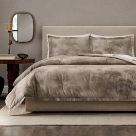 94680298 Jeremiah Brent Home 3pc Full/queen Ftwalk In The Woodsft Cotton Comforter Set