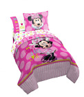 Jf23071trucd Disney Minnie Mouse Bigger Bow Twin Reversible Comforter 032281230715