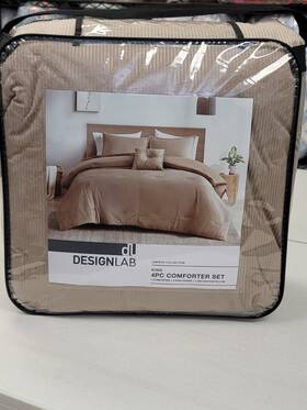 Jla Home 022164419511 Lawson King Comforter And Decorative Pillow- Tan Missing Pillow Shams