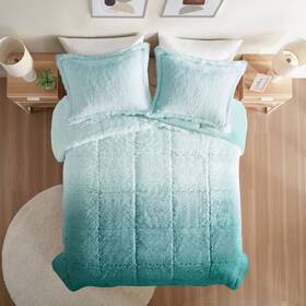 87572285 Jla Home Intelligentdesign 2pc Twin/twin Extra Long Leena Shaggy Fur Comforter