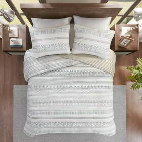 88095950 Jla Home Madison Park 3pc King/california King Levi Reversible Printed