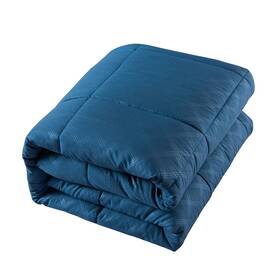 Jml 745128702183 10-piece Solid Plaid Comforter Set Navy King - Cal