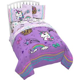 Jb1030tfco900-jojo-comfortor Jojo Siwa Sparkle Shine Twin/full 72 Inch X 86 Soft Reversible Comforter For Kids