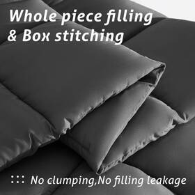 Justlet 761016066007 Fghxb Luxury Solid Down Comforters California King Gray