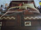 Keeco New King Size 8 Piece Comfort Set Rustic Lodge Cabin 081806279005