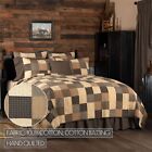 51734 Kettle Grove Primitive King Quilt Set Black Cotton Patchwork Vhc Brands