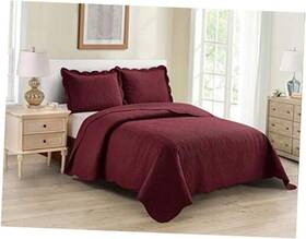 Kids Zone Home Linen 665752499795 Collection 3pc King/cal King Over Size Luxury Embossed Bedspread Set
