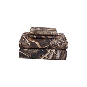 07151000012rt Kimlor Home Fashion Realtree Max-5 Camo 4 Piece Sheet Set Lightweight Cooling Queen Max 5