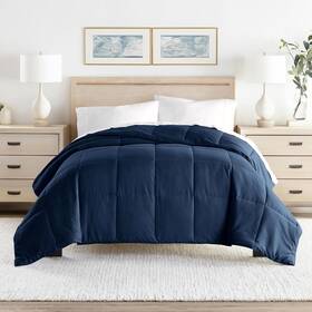 Lm-comf-10-3 King Linen Market Comforter Also Fits California - Navy