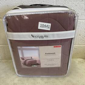 Koolaburra By Ugg 008889252534 Koolawash Waves 3pc Quilt Set Quilt/2 Shams Full/queen Maroon
