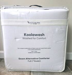 Koolaburra By Ugg 008889323845 Ugg/koolawash Washed For Comfort Full/queen Comforter-white/ New