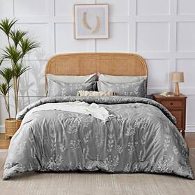 B0d3p8ywbs Kozyhvn Floral Comforter Set Full Grey Cute Flower Bed In A Bag Boho 7