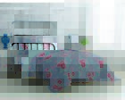 Kth-4cs-xltw-fa-grey Vcny Home Katherine Reversible Floral Comforter Set