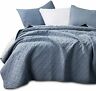 Kxw1803-bl Kasentex Quilted Coverlet Mini Bedding Set All Season Lightweight Ultra
