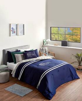 Lacoste 734737743366 Home Big Croc 3-pc. Comforter Set Full/queen