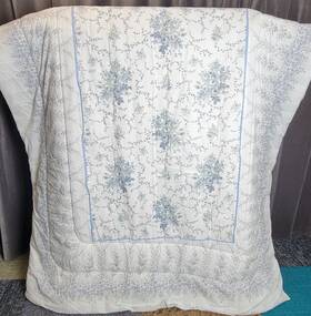 Laura Ashley 053124833740 Vtg 6pc Home Sophia Blue Twin Comforter Set Sham Bed Skirt Sheets
