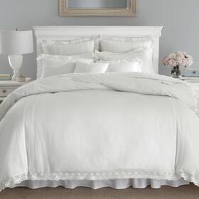 Laura Ashley 883893555587 Home - Queen Comforter Set Reversible Cotton Bedding With Matching Shams St