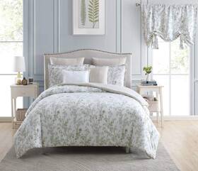 Laura Ashley 883893685161 Home - King Comforter Set Cotton Reversible Bedding Includes Matching Shams