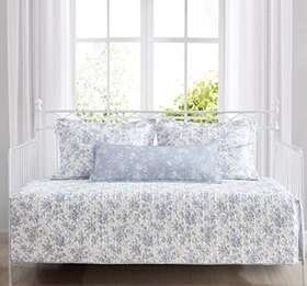 Laura Ashley 883893731400 Home - Daybed Set Floral Bedding With Matching Shams And Pillow Cover De