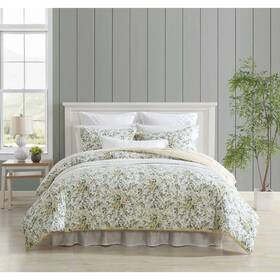 93533726 Laura Ashley King Country Meadow Comforter Set Gold