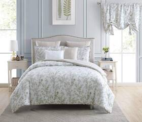 Ushs8k1160588 Laura Ashley Home - Queen Comforter Set Cotton Reversible Bedding Includes Matching Shams