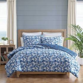 Ushsa51304320 Laura Ashley Full/queen Comforter Set Soft Cotton Bedding With Matching Shams Floral Home