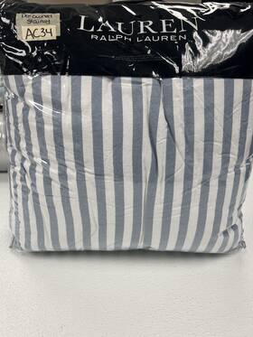 Lauren Ralph 600732327001 Willa Floral Full / Queen Comforter And Shams Chambray Blue Preowned