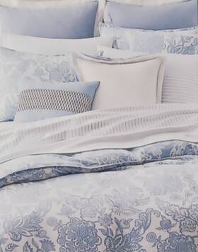 Lauren Ralph 886087389791 Queen 3 Pc Comforter Set Joanne Floral Blue And White Mfsrp 335
