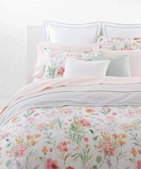 Lauren Ralph 886087460537 Marguerite Reversible Floral Cotton 3 Pc Comforter Set King 500