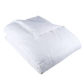 Lavish Home 886511380141 White Ultra-soft Goose Down Alternative Hypo-allergenic Quilted Box Stitch