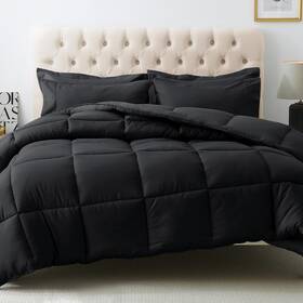 3lg120128-dg Lavisun 120x128 Oversized King Plus Comforter Set 3 Piece Extra Large Size Comf