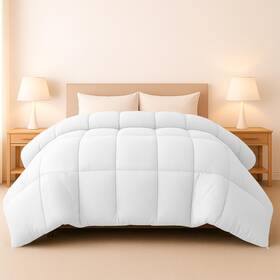 Ldc Lux Decor Collection 810068320114 D Cor Twin Comforter 92x68 Ultra-soft Down Alternative Duvet Insert Wit