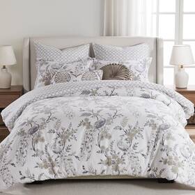 Levtex Home 190945174444 Pisa Comforter Set - King Two Pillow Cases Floral