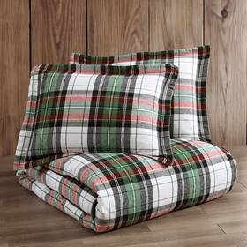 Levtex Home 190945185266 New Spencer Plaid Red Green Comforter Set - Full/queen
