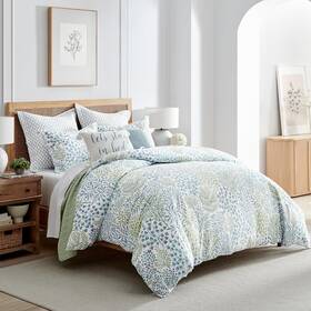 106x94i Levtex Home 711181514766 English Forest Green Reversible King/cal King Comforter Set