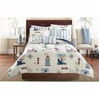 Lighthouse Queen Comforter Nautical Bedding 3431 Set Bed In A Bag Pillow Sheets Cover 825282153431