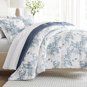 Linen Market 726084326781 Reversible Queen Comforter Set With 2 Pillow Shams - Lightweight