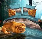 Lion4 Queen Graphic Set Print Animal Bedding Set. Size Pc. Comforter